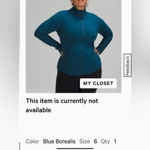 Define jacket size 6